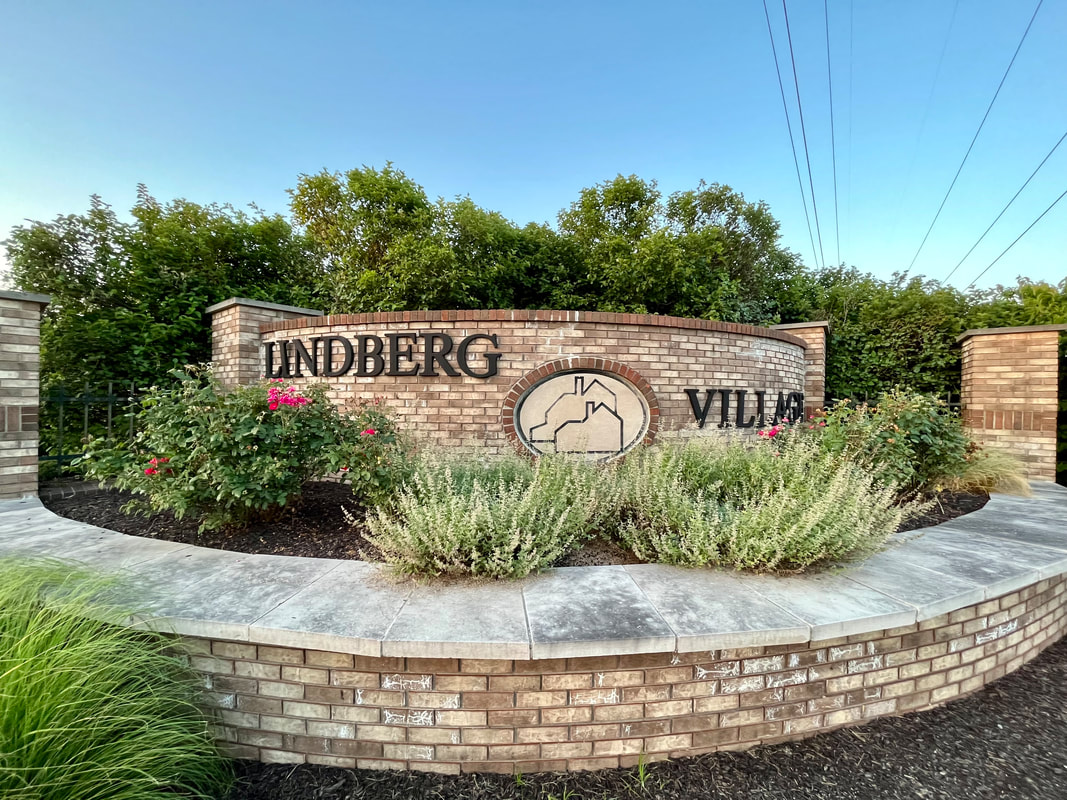 Lindberg Village Entrance Sign - West Lafayette, Indiana